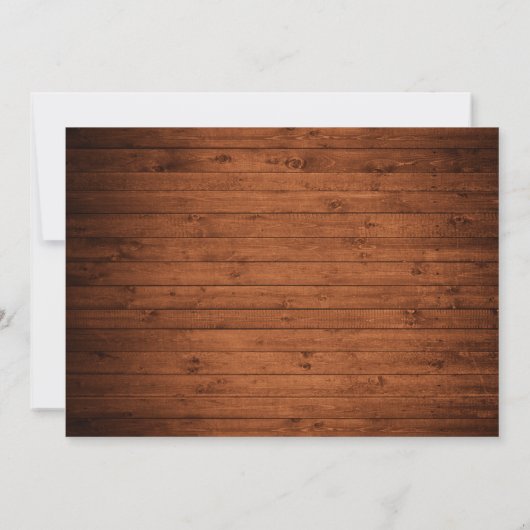 Invitation Script Brosse Moderne Enregistrer La Date Photo Ca (Dos)