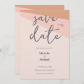 Invitation Script Calligraphie Mariage Moderne Enregistrer la (Devant / Derrière)