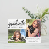 Invitation Script chic | Simple 2 garde-photos (Debout devant)