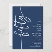 Invitation Script Cinquante ans (Devant)