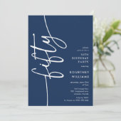 Invitation Script Cinquante ans (Debout devant)