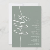 Invitation Script Cinquante ans (Devant)