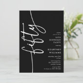 Invitation Script Cinquantième Anniversaire (Debout devant)