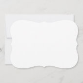 Invitation Script classique bat mitzvah Typographie moderne (Dos)