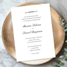 Script classique élégant Noms simples Mariage musu