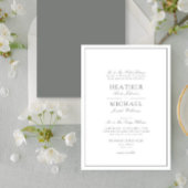 Invitation Script classique traditionnel Eucalyptus Greev