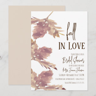 Invitation Script de Baby Shower de mariage Citrouille Automn