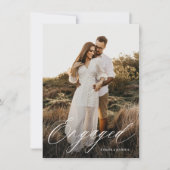 Invitation Script de calligraphie budgétaire Partie d'engagem (Devant)