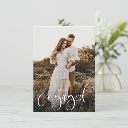 Invitation Script de calligraphie budgétaire Partie d'engagem (Debout devant)