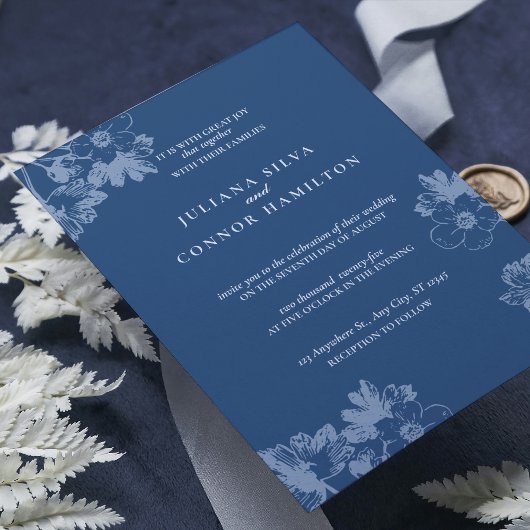 Invitation script de calligraphie classique élégant, simple é