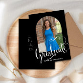 Invitation Script de calligraphie de diplôme Photo personnali