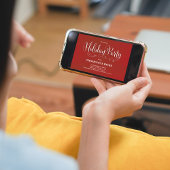 Invitation Script de calligraphie de fête de vacances