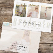 Invitation Script de calligraphie d'études supérieures Or Sim