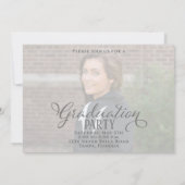 Invitation Script de calligraphie élégante de la deuxième ann (Dos)