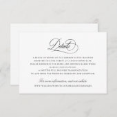 Invitation Script de calligraphie moderne Détails élégants In (Devant / Derrière)