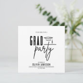 Invitation Script de calligraphie moderne | Photo Party (Debout devant)