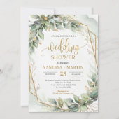 Invitation Script de calligraphie moderne Wedding shower de v (Devant)