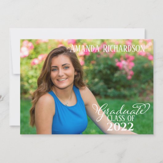 Invitation Script de calligraphie simple et élégant (Devant)