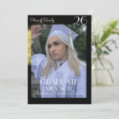 Invitation Script de collage de fin d'études 2026 Photo Or (Debout devant)