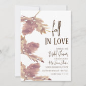 Invitation Script de Fête des mariées Citrouille de la feuill (Devant)