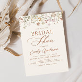 Invitation Script de Fête des mariées de Fleur sauvage Boho T