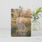 Invitation Script de graduation Photo Grad Open House 2025 (Debout devant)