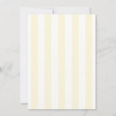 Invitation Script de la chaîne d'aquarelle jaune rétro (Dos)