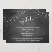 Invitation Script de mise à jour de lumières de tableau noir  (Devant / Derrière)