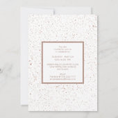 Invitation Script de pinceau cuivre et Parties scintillant or (Dos)