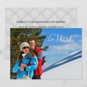 Invitation Script de remerciement Photo - Merci