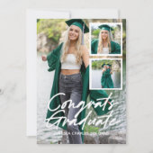 Invitation script de remise de diplômes photo-collafe Invitat (Devant)