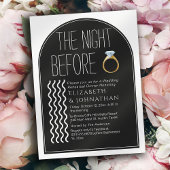 Invitation Script De Texte Minimal Chic La Nuit Avant