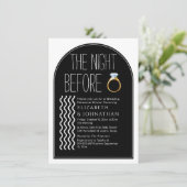 Invitation Script De Texte Minimal Chic La Nuit Avant (Debout devant)