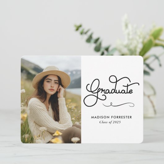 Invitation Script de typographie moderne (Debout devant)