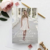 Invitation Script d'invitation de la fête de graduation avec 