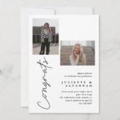 Invitation Script Diplômés Multiples Remise des Diplômes (Dos)