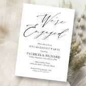 Invitation Script élégant Nous Sommes Engagés Engagement Part
