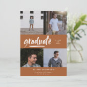 Invitation Script en terre cuite moderne multi graduation pho (Debout devant)