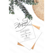 Invitation Script fantaisie Nous sommes une partie d'engageme