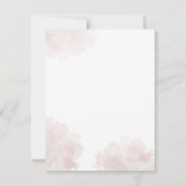 Invitation Script floral Pastel botanique 60e fête d'annivers (Dos)