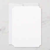 Invitation Script formel avec Mariage de monogramme de cadre  (Dos)
