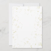 Invitation Script Gold Calligraphie de fête de vacances perso (Dos)