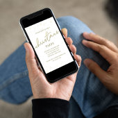 Invitation Script Gold Christmas Party