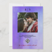 Invitation Script gothique d'Halloween et Rose Cloud Neuf Mar (Dos)