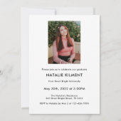 Invitation Script Graduate 14 Photo Collage Purple Graduation (Dos)