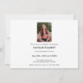 Invitation Script Graduate 4 Photo Collage Red Graduation (Dos)