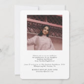 Invitation Script Graduation 2-side Photo Portrait Party (Dos)