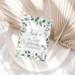 Invitation Script Green Foliage Sweet 16 fête d'anniversaire<br><div class="desc">Ce script vert feuillage doux invitation de fête de 16 ans est parfait pour un anniversaire moderne. Le design se compose d'aquarelle dessinée à la main d'élégantes branches d'eucalyptus botaniques et de feuilles,  disposés en de beaux bouquets et motifs géométriques.</div>