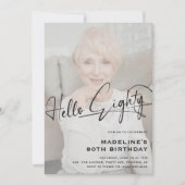 Invitation Script Hello 80e photo minime 80e anniversaire (Devant)