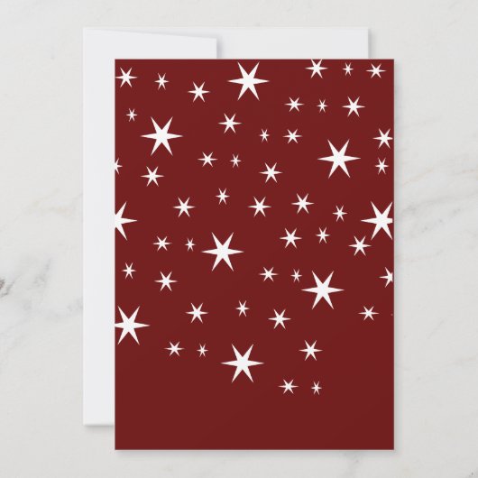 Invitation script lunatique joyeuse et joyeuse photo de noël (Dos)